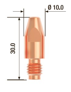 FUBAG Контактный наконечник M8х30 мм ECU D=1.4 мм (10 шт.) в Иваново фото