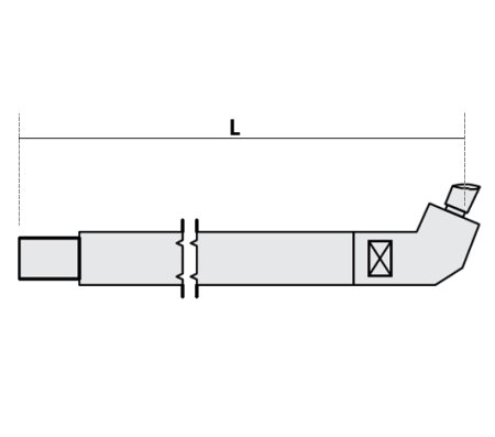 FUBAG Нижнее плечо наклонное O 22 х 125мм для серии SG 4-6 в Иваново фото