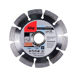 Алмазный отрезной диск FUBAG Beton Pro D125 мм/ 22.2 мм по бетону в Иваново фото