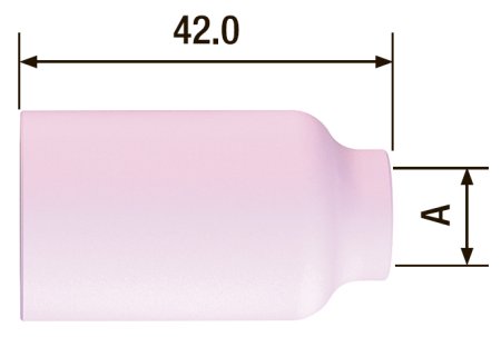 FUBAG    Сопло керамическое для газовой линзы №5 ф8 FB TIG 17-18-26 (2 шт.) в Иваново фото