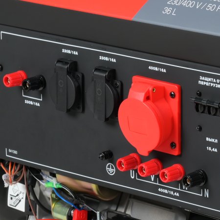 Бензиновый генератор FUBAG BS 9000 DA ES (трехфазный) с электростартером и коннектором автоматики в Иваново фото