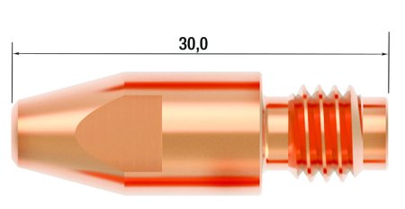 FUBAG Контактный наконечник M8 X 30мм CUCRZR 1.2мм /.045 дюйма (10 шт.) в Иваново фото