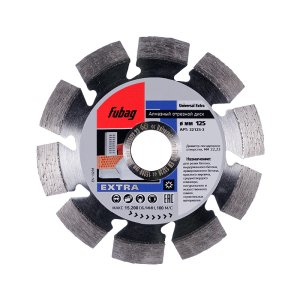 Алмазный отрезной диск FUBAG Universal Extra D125 мм/ 22.2 мм в Иваново фото
